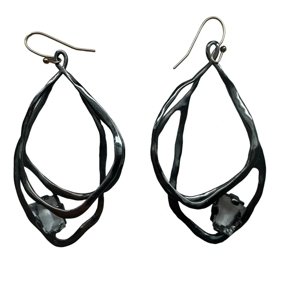 Alexis Bittar Miss Havisham Crystal Interlace Drop Earrings